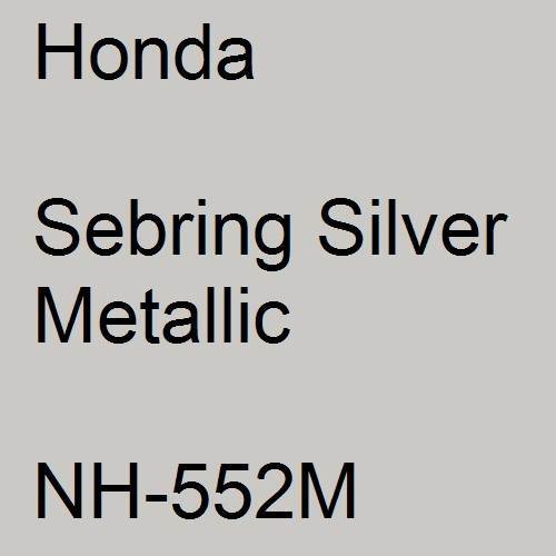 Honda, Sebring Silver Metallic, NH-552M.